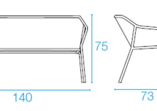 Уличный диван от фабрики Emu модель 527