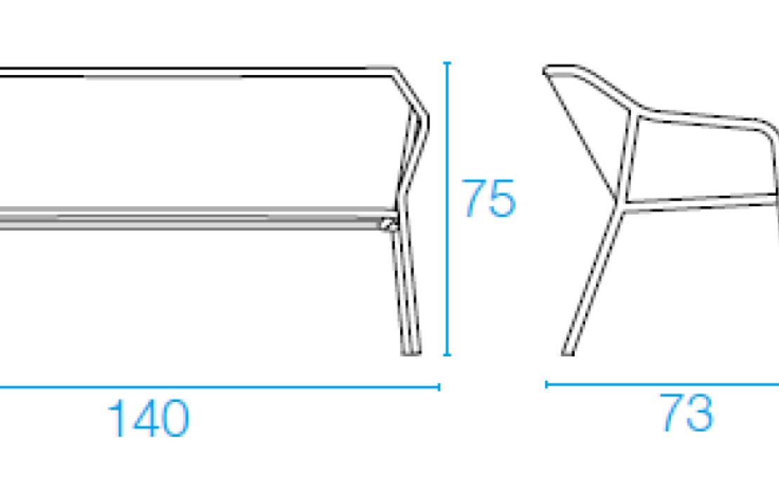 Уличный диван от фабрики Emu модель 527