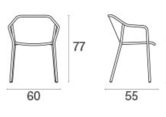Уличное кресло от фабрики Emu модель 522