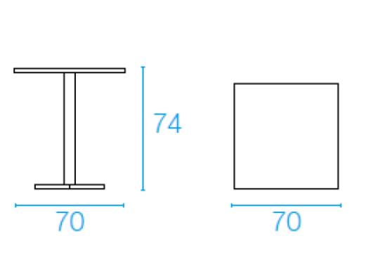 Уличный стол от фабрики Emu модель 52DARWINTABLECOLLAPSIBLE