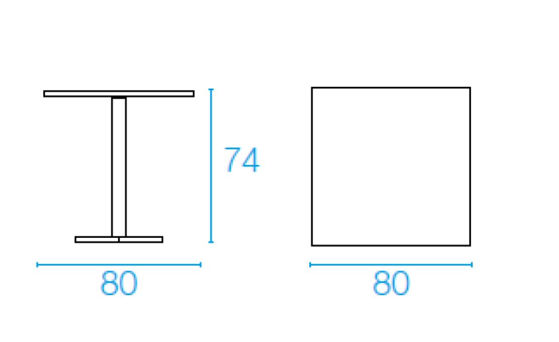 Уличный стол от фабрики Emu модель 52DARWINTABLECOLLAPSIBLE