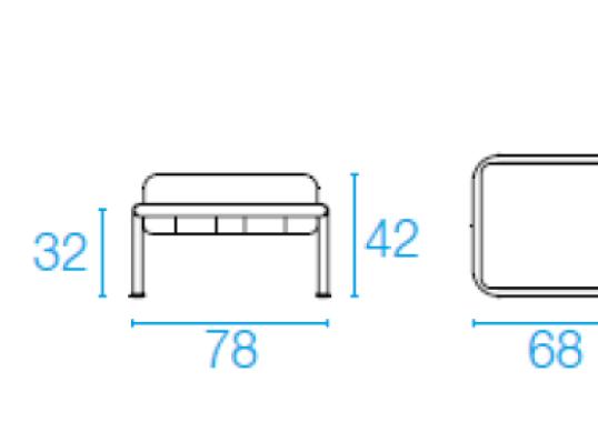 Уличный пуф от фабрики Emu модель 745