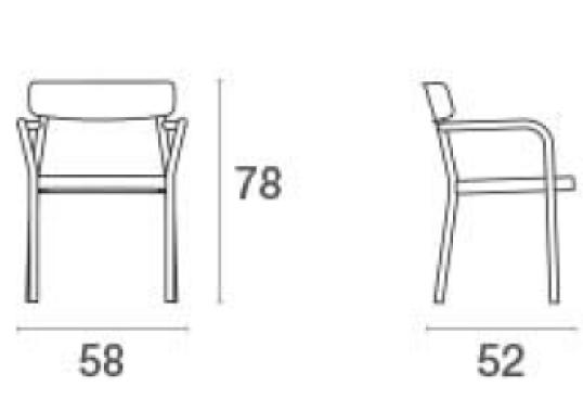 Кресло от фабрики Emu модель 281 Grace Small Arm