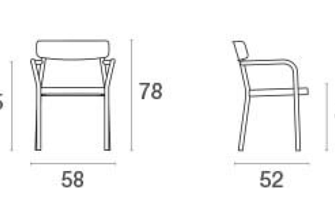 Кресло от фабрики Emu модель 281 Grace Small Arm