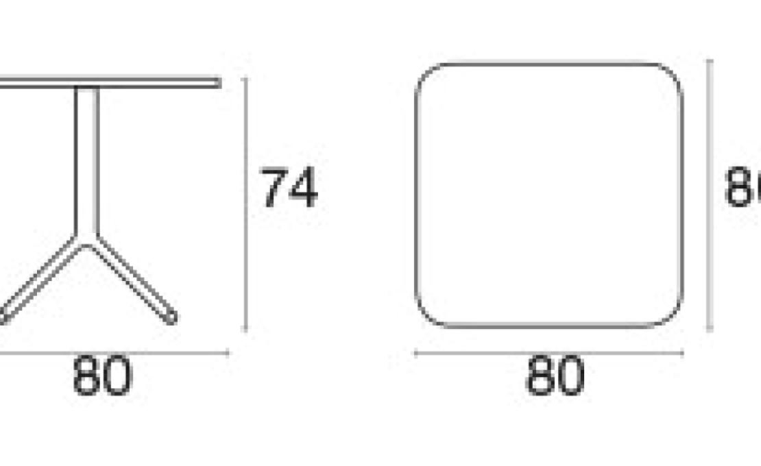 Стол от фабрики Emu модель 54GRACEROUNDBORDER+285
