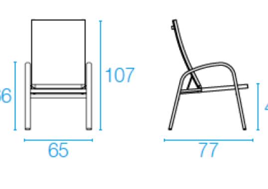 Уличное кресло от фабрики Emu модель 1311