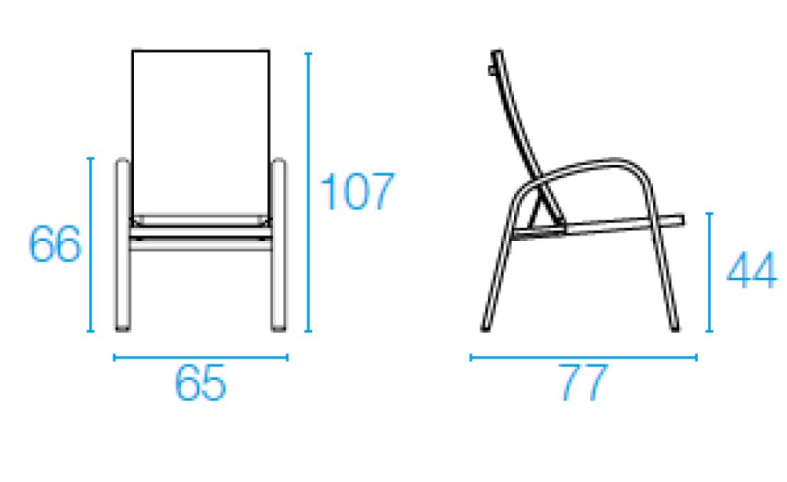 Уличное кресло от фабрики Emu модель 1311
