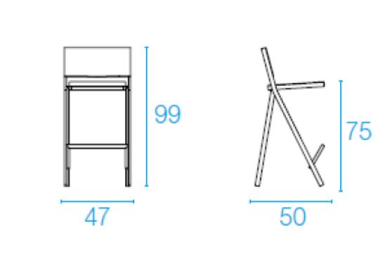 Барный стул от фабрики Emu модель 412