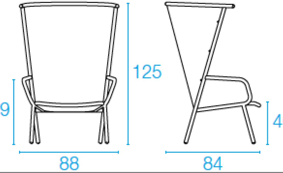 Уличное кресло от фабрики Emu модель 627