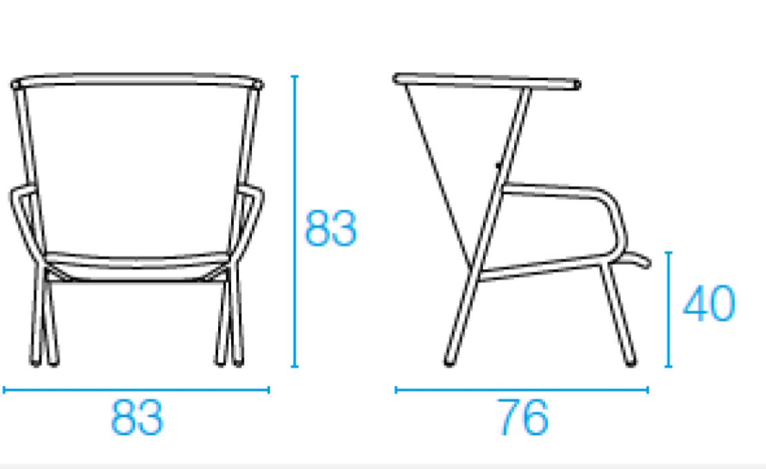 Уличное кресло от фабрики Emu модель 627