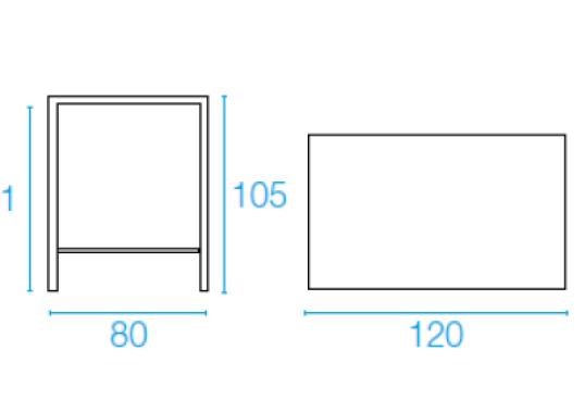 Стол от фабрики Emu модель 89NOVAHIGHTABLE
