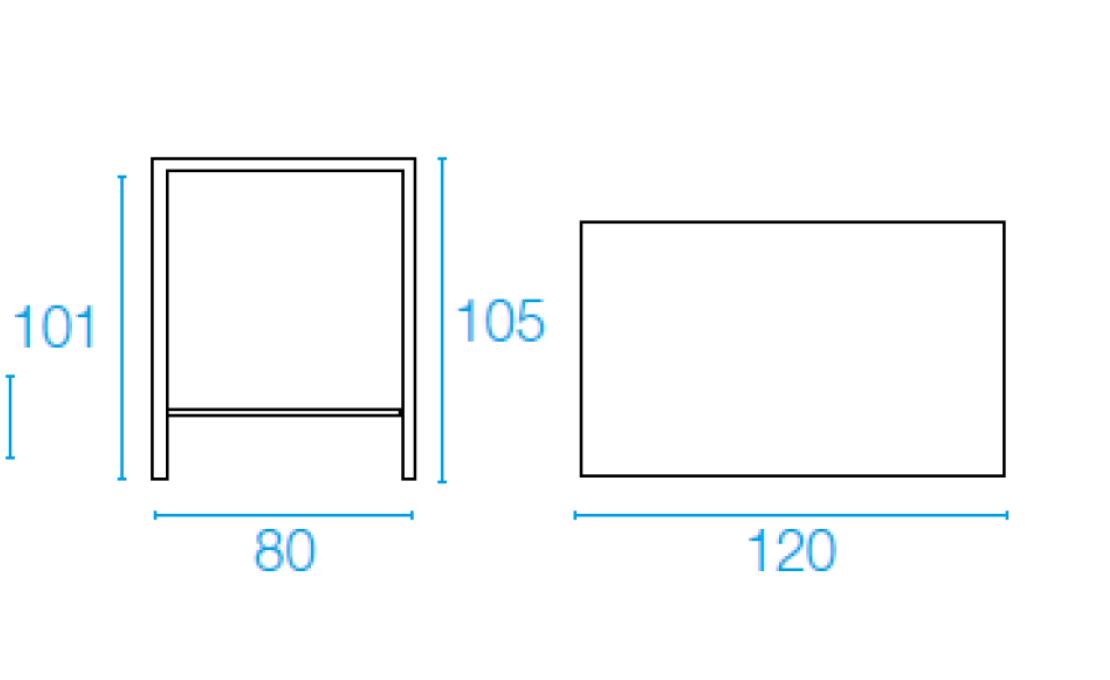 Стол от фабрики Emu модель 89NOVAHIGHTABLE
