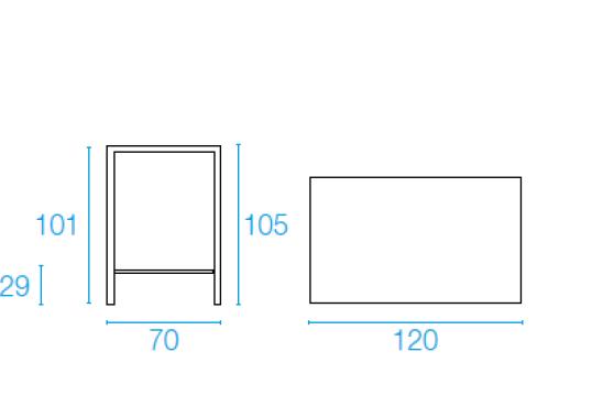 Стол от фабрики Emu модель 89NOVAHIGHTABLE
