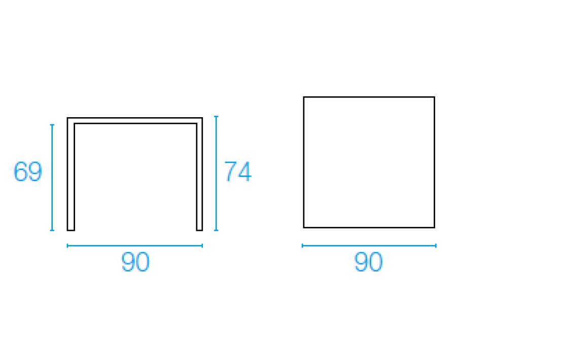 Стол от фабрики Emu модель 85NOVATABLESQUARE