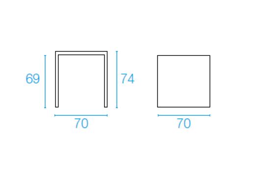 Стол от фабрики Emu модель 85NOVATABLESQUARE