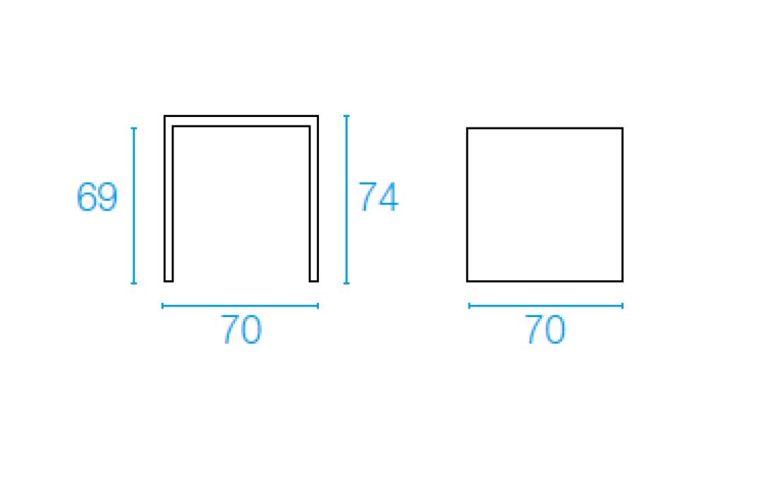 Стол от фабрики Emu модель 85NOVATABLESQUARE
