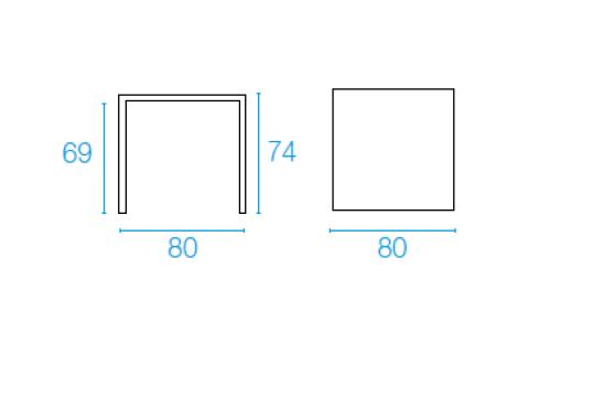 Стол от фабрики Emu модель 85NOVATABLESQUARE