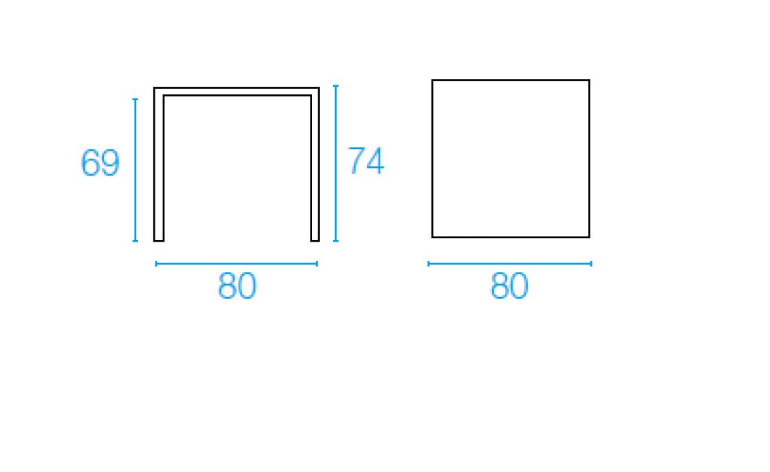 Стол от фабрики Emu модель 85NOVATABLESQUARE