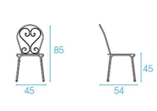 Уличный стул от фабрики Emu модель 909