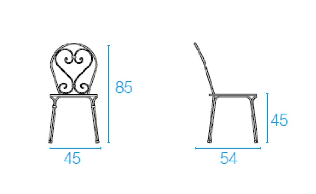 Уличный стул от фабрики Emu модель 909