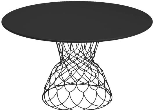 Уличный стол от фабрики Emu модель RETROUVEROUNDTABLE