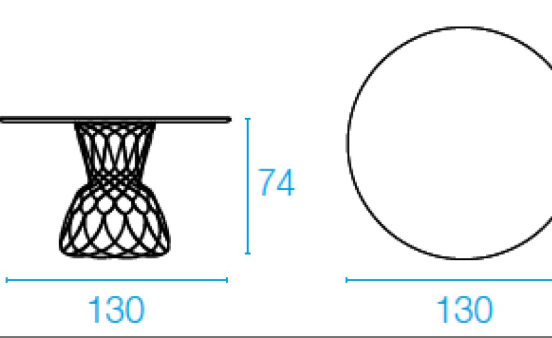Уличный стол от фабрики Emu модель RETROUVEROUNDTABLE