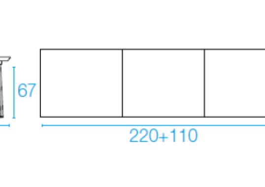 Стол от фабрики Emu модель 34PLUS4EXTENSIBLETABLE