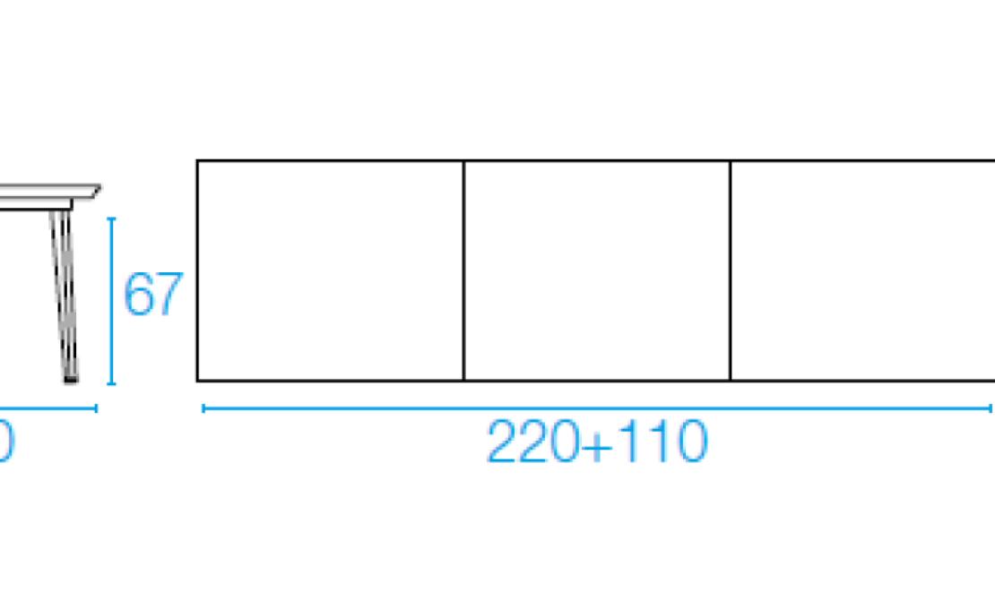 Стол от фабрики Emu модель 34PLUS4EXTENSIBLETABLE