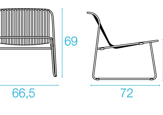 Уличное кресло от фабрики Emu модель Riviera  437 Arm
