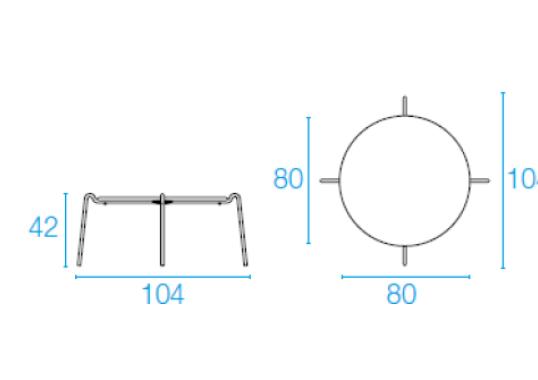 Журнальный столик от фабрики Emu модель 797