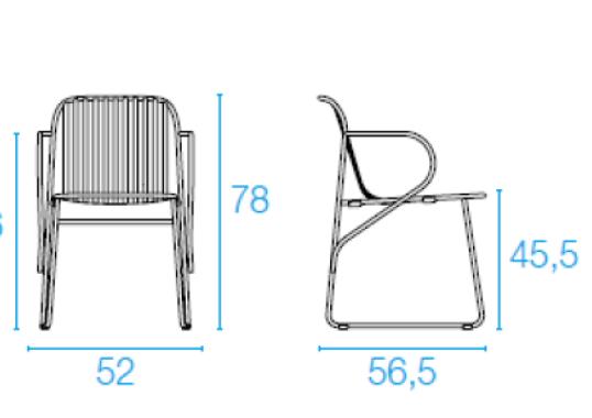 Кресло от фабрики Emu модель 435
