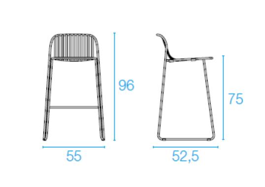 Барный стул от фабрики Emu модель 436
