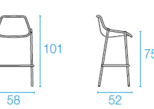Барный стул от фабрики Emu модель 467