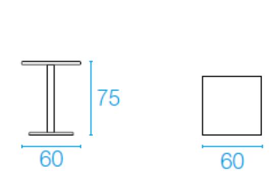 Стол от фабрики Emu модель 47ROUNDSQUARETABLE