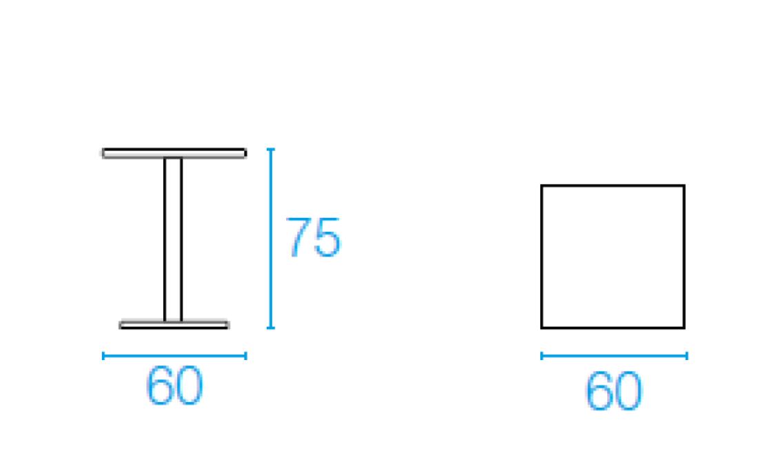 Стол от фабрики Emu модель 47ROUNDSQUARETABLE