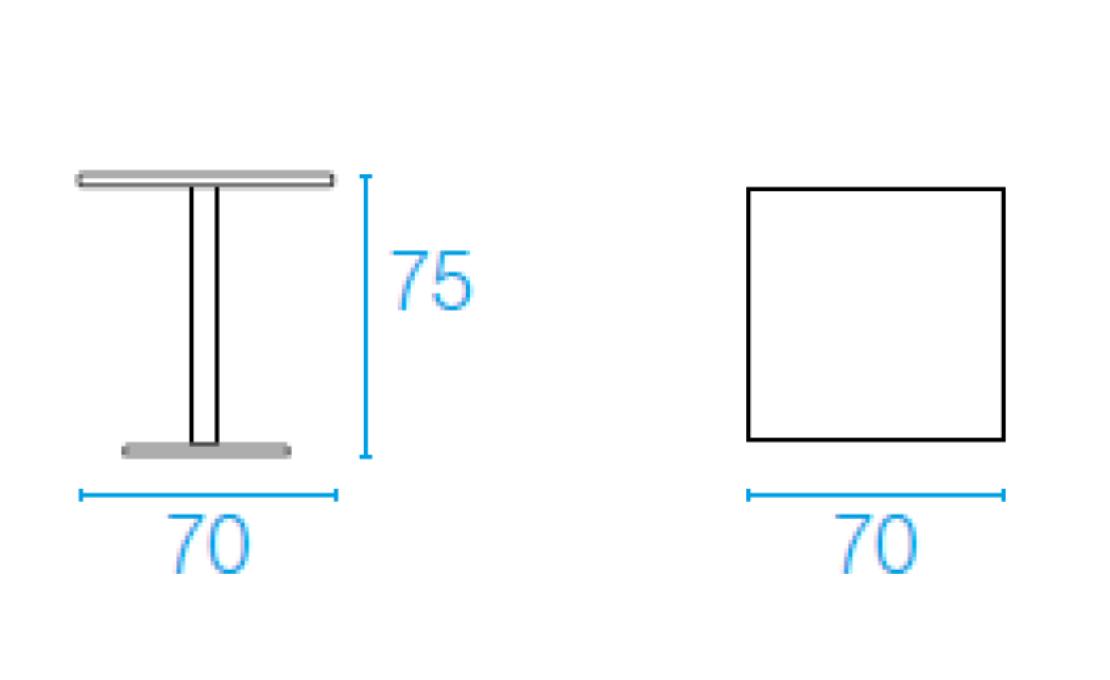 Стол от фабрики Emu модель 47ROUNDSQUARETABLE