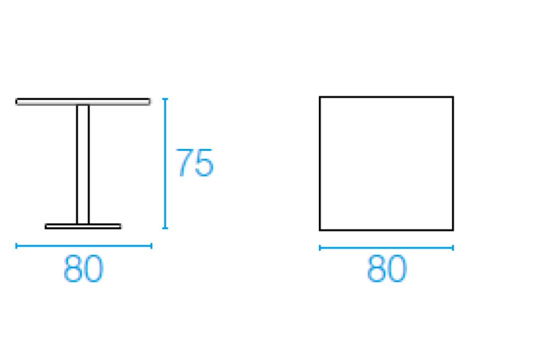 Стол от фабрики Emu модель 47ROUNDSQUARETABLE