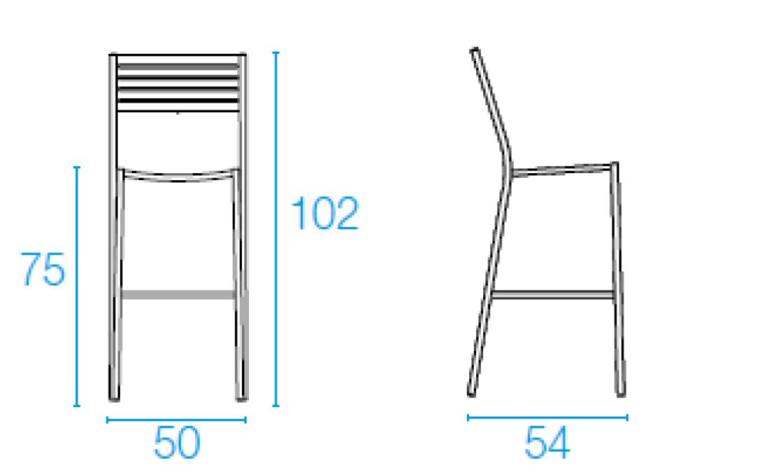 Барный стул от фабрики Emu модель 264