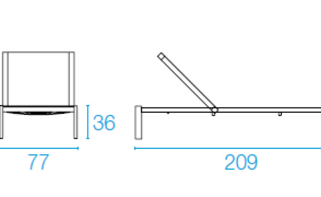 Шезлонг уличныйот фабрики Emu модель Shine 295