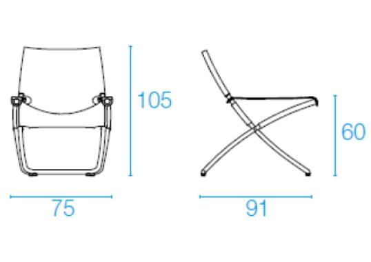 Уличный стул от фабрики Emu модель 219