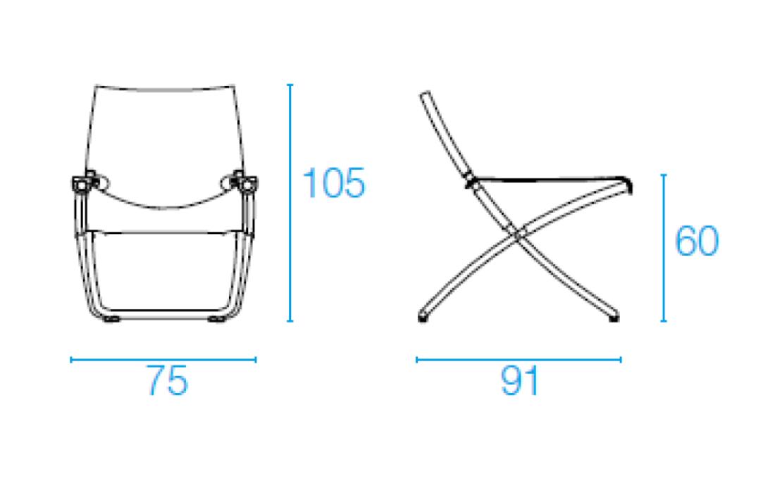 Уличный стул от фабрики Emu модель 219