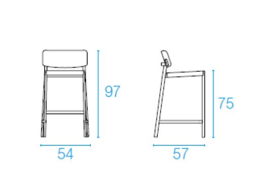 Барный стул от фабрики Emu модель 253
