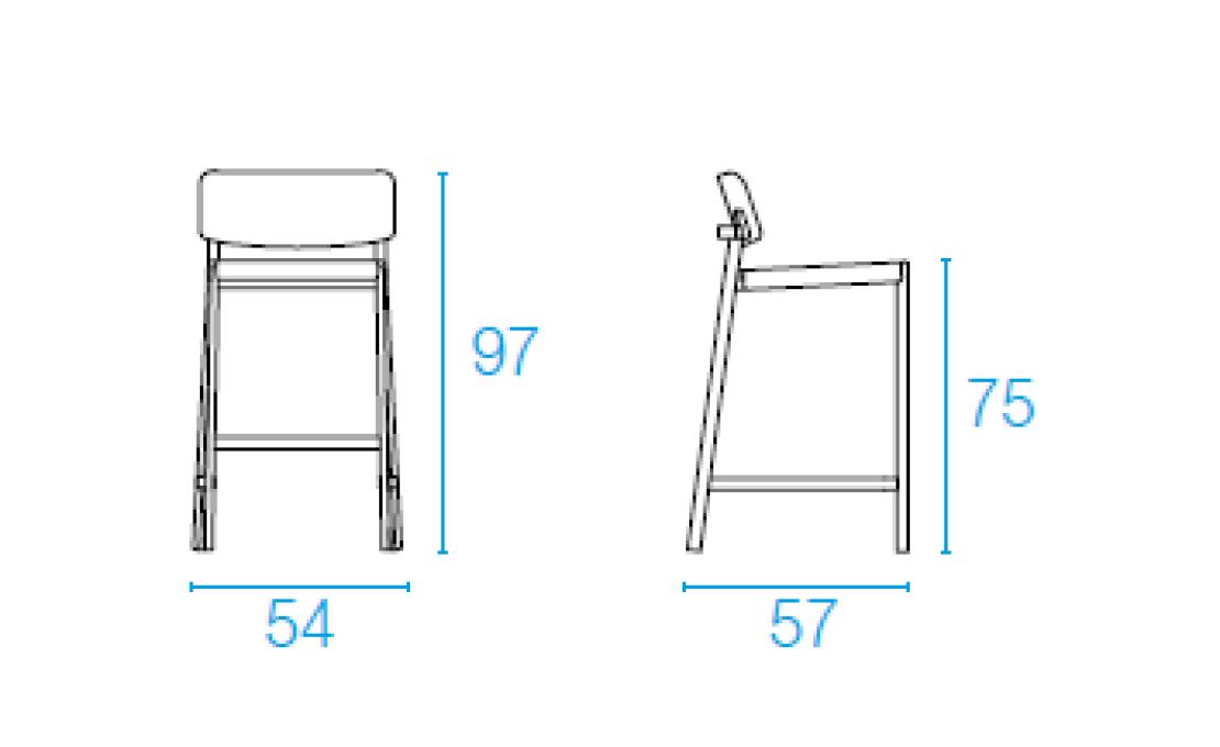 Барный стул от фабрики Emu модель 253