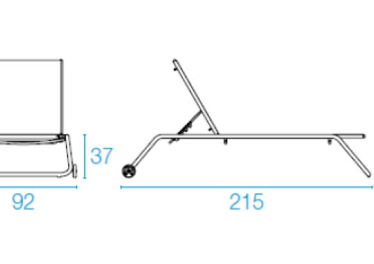 Шезлонг уличныйот фабрики Emu модель Snooze Sunbed