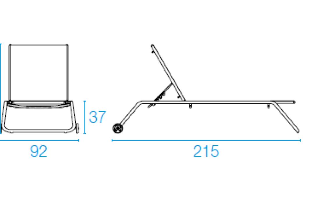 Шезлонг уличныйот фабрики Emu модель Snooze Sunbed