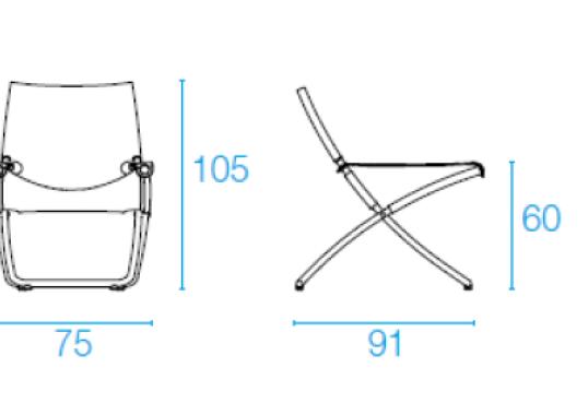 Уличный стул от фабрики Emu модель 201