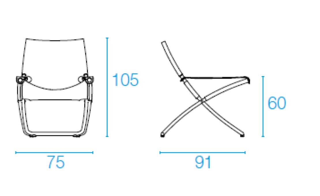 Уличный стул от фабрики Emu модель 201
