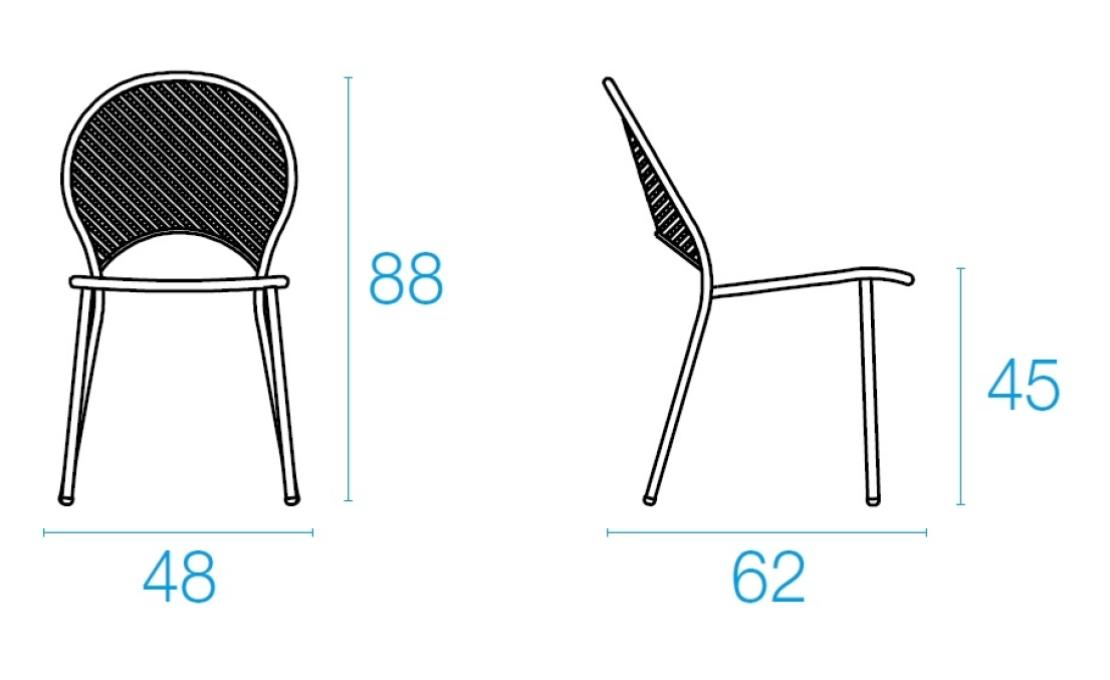 Уличный стул от фабрики Emu модель SOLE  3402
