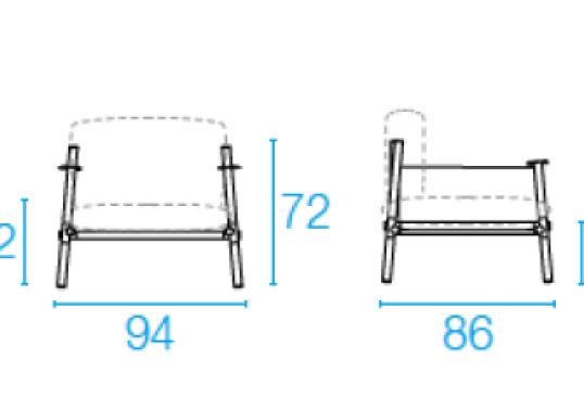 Кресло от фабрики Emu модель 729