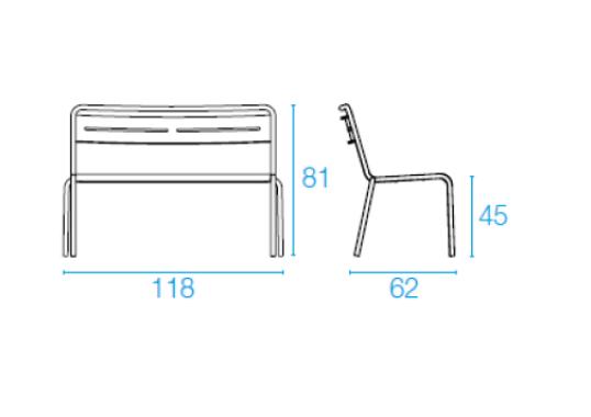 Банкетка от фабрики Emu модель 163